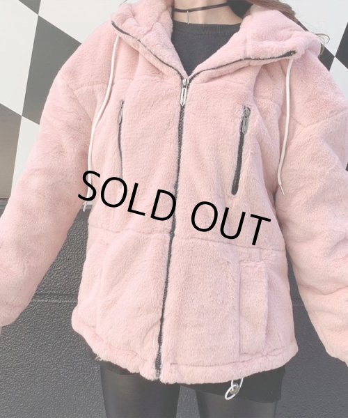 画像4: フェイクファーパーカ (4)