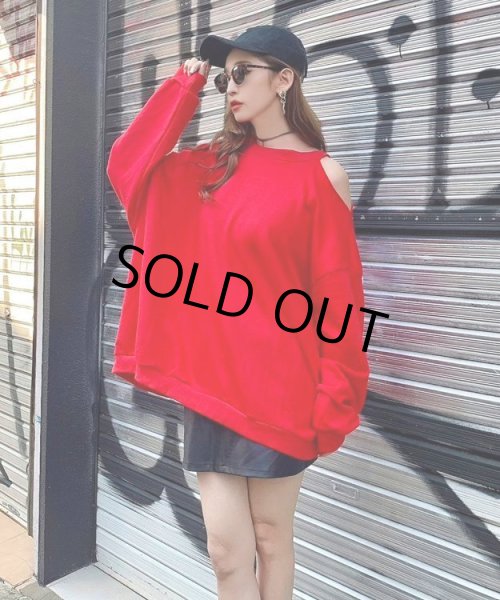 画像2: ショルダーオープンスウェット (2)