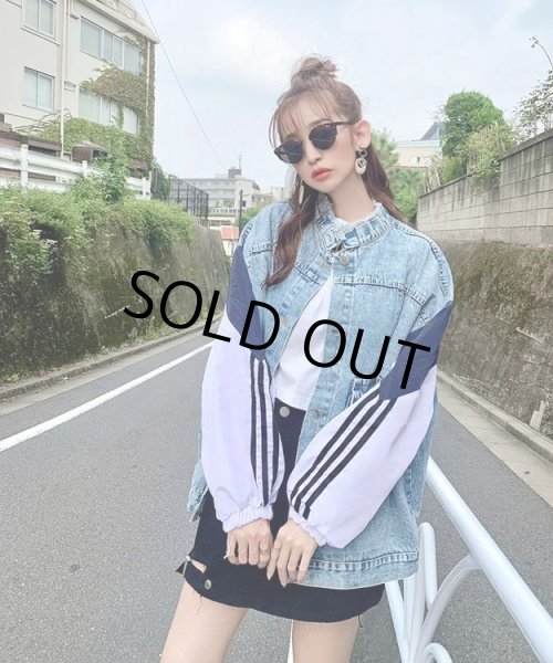 画像6: デニム切り替えジャケット (6)