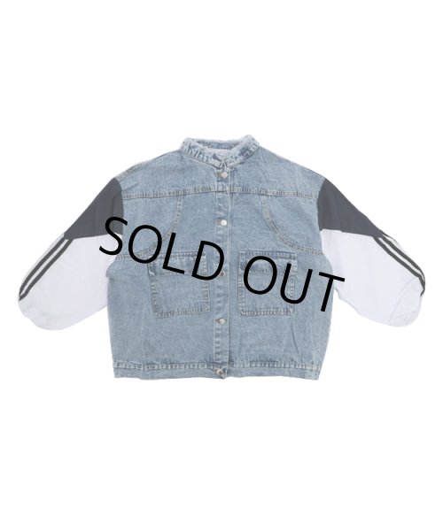 画像8: デニム切り替えジャケット (8)