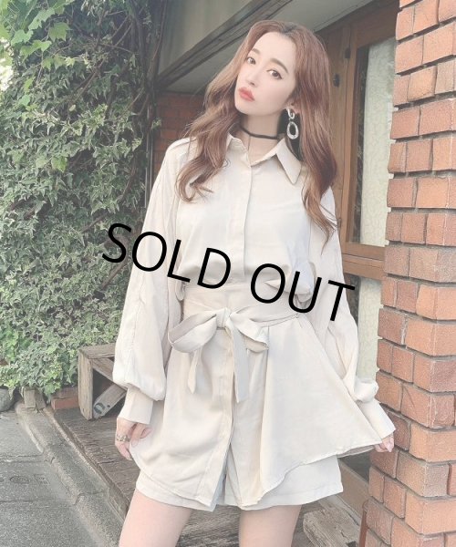 画像2: シャツワンピースセットアップ (2)