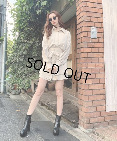 画像3: シャツワンピースセットアップ (3)