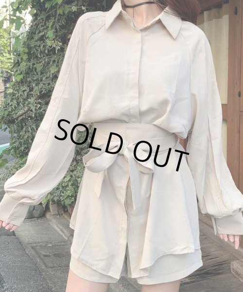 画像4: シャツワンピースセットアップ (4)