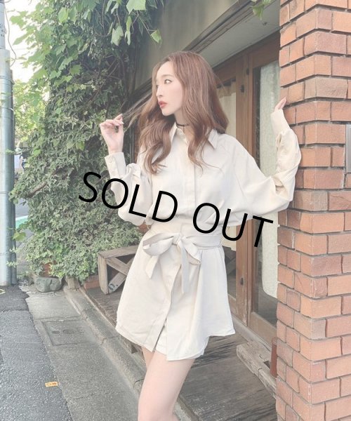 画像6: シャツワンピースセットアップ (6)