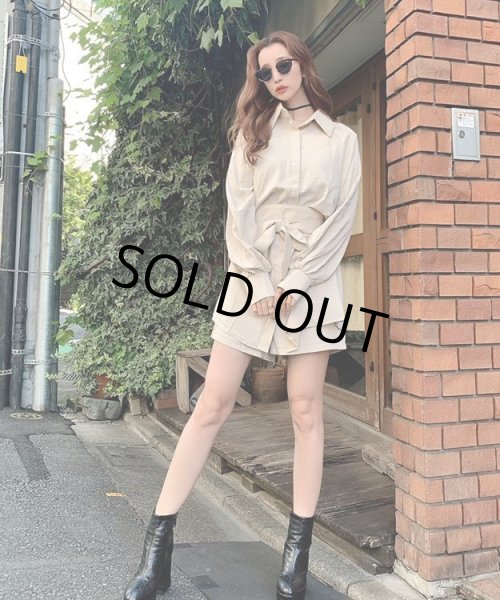 画像7: シャツワンピースセットアップ (7)