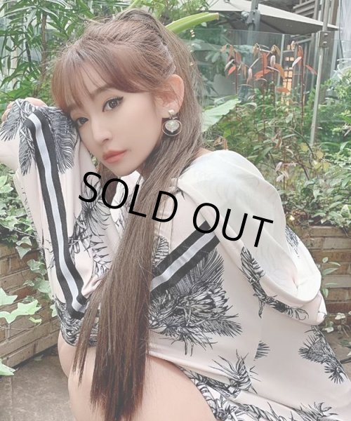 画像2: 3rd Anniversary トロピカル 柄セットアップ -ライトピンク- (2)