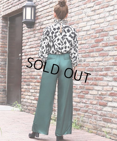 画像4: サテンワイドパンツ (4)