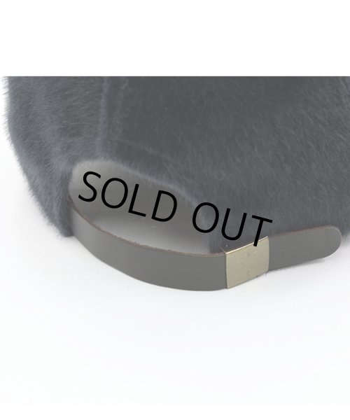 画像6: 革ベルト付きファーキャップ | ブラック (6)