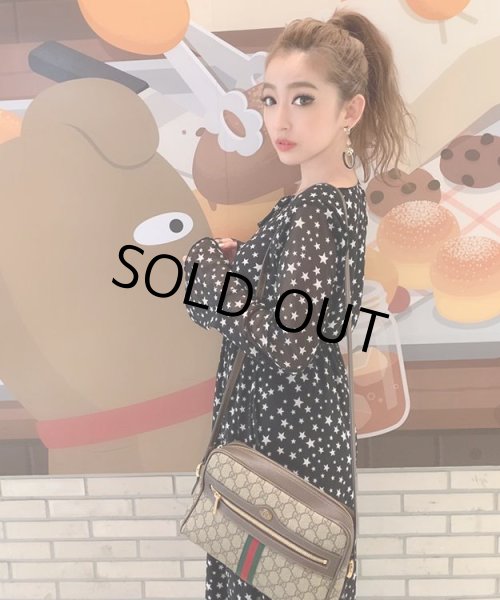 画像11: 星柄シフォンロングワンピース (11)