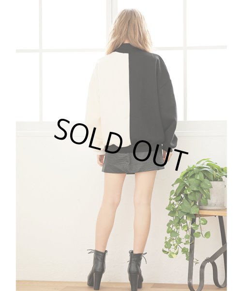 画像6: バイカラーハイネックプルオーバー (6)