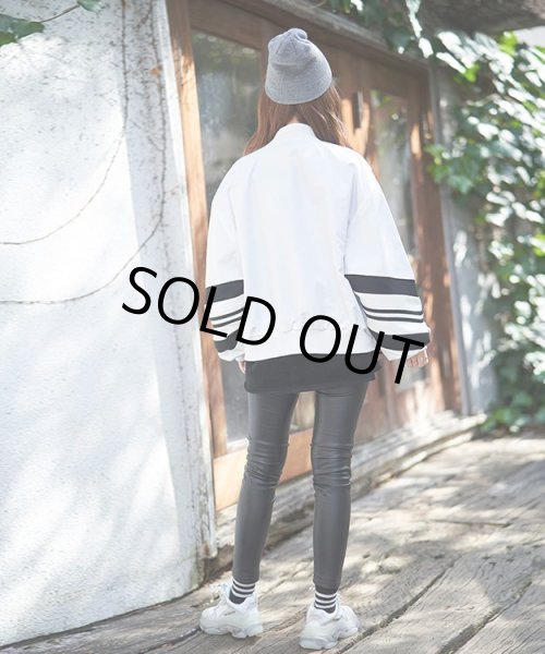 画像11: 配色ラインブルゾン (11)