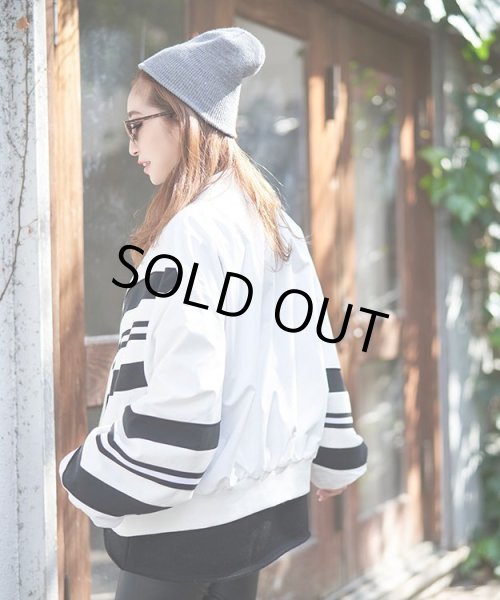 画像19: 配色ラインブルゾン (19)