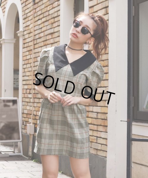 画像9: チェック柄ミニワンピース (9)