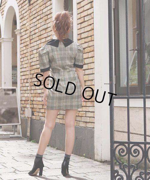 画像4: チェック柄ミニワンピース (4)