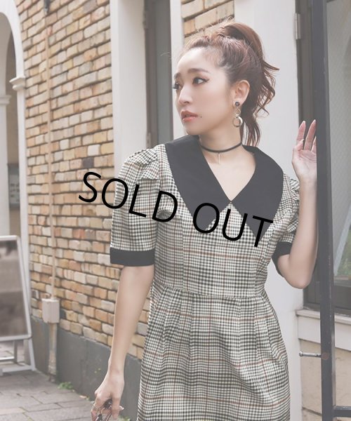 画像6: チェック柄ミニワンピース (6)