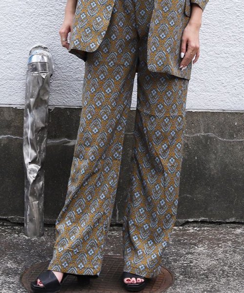 画像5: 総柄ルーズパンツ (5)