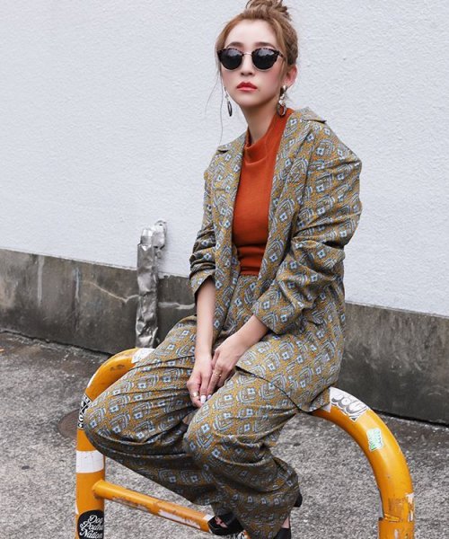 画像8: 総柄ルーズパンツ (8)