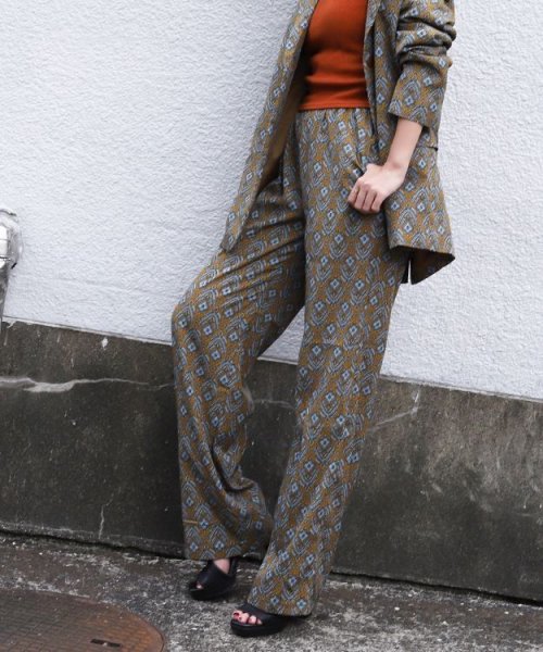 画像2: 総柄ルーズパンツ (2)