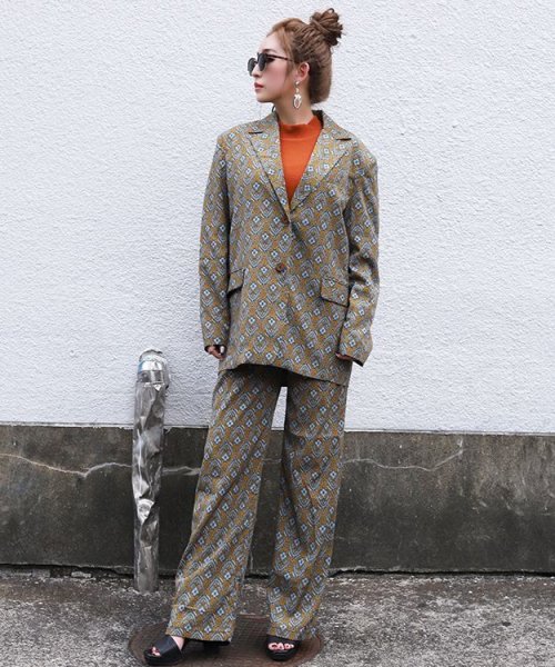 画像3: 総柄ルーズパンツ (3)