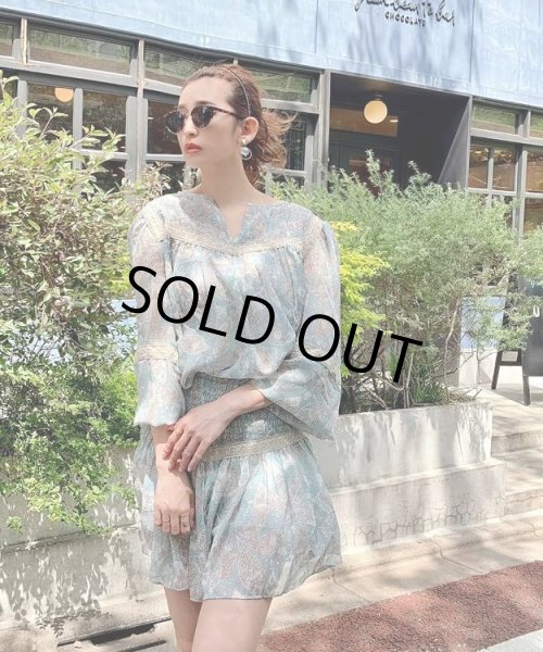 画像5: シアーペイズリーリーフ柄セットアップ (5)