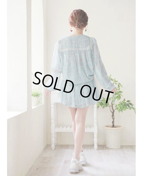 画像9: シアーペイズリーリーフ柄セットアップ (9)