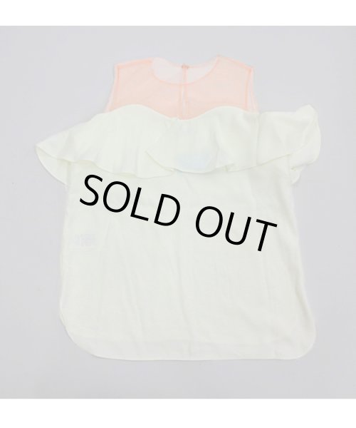 画像12: オフショル風ブラウスxラップキュロットセットアップ (12)