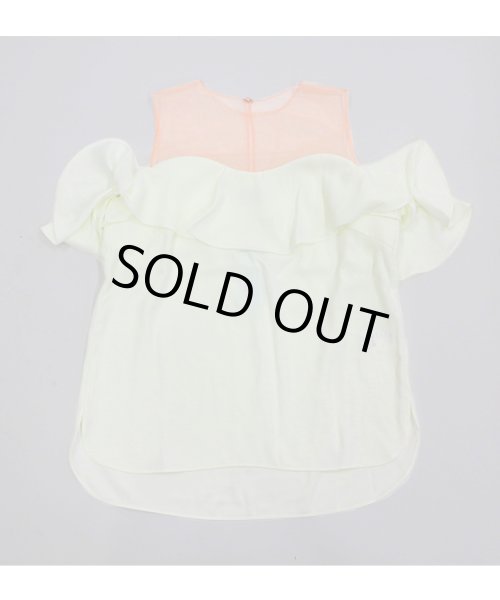 画像11: オフショル風ブラウスxラップキュロットセットアップ (11)