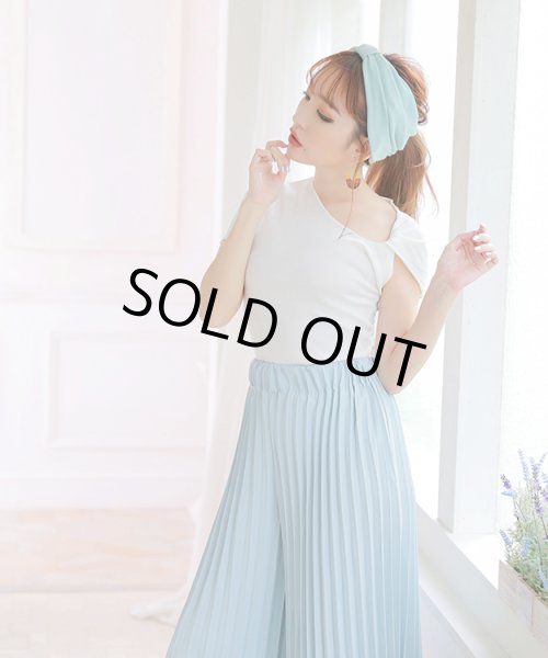 画像2: プリーツワイドパンツ (2)