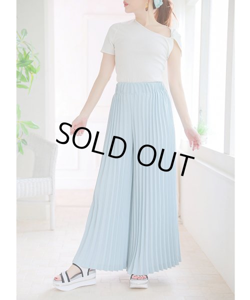 画像3: プリーツワイドパンツ (3)