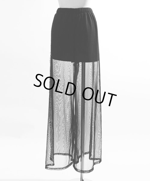 画像10: アシメBloominロゴシアーワイドパンツ (10)