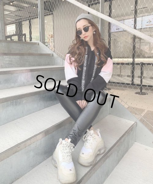 画像18: ネオンパネルハーフジップフーディー (18)