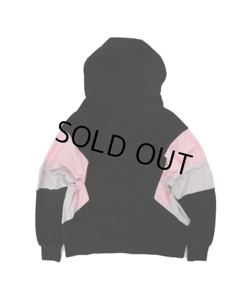 画像11: ネオンパネルハーフジップフーディー (11)