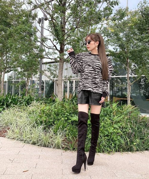 画像3: アニマル柄パフスリーブカットソー (3)