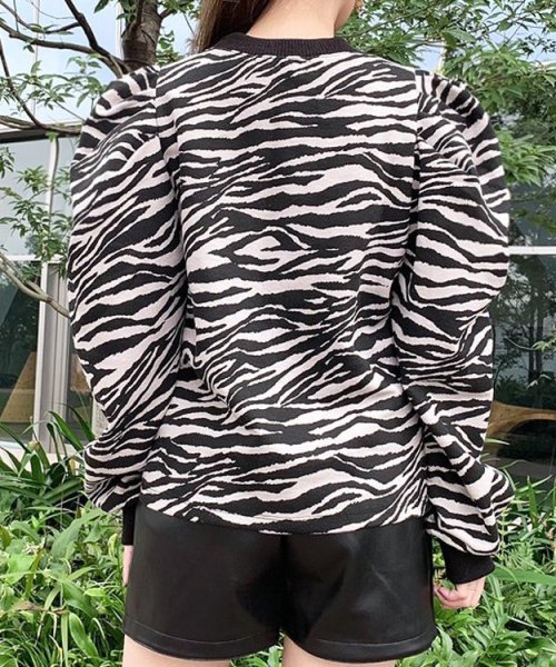 画像5: アニマル柄パフスリーブカットソー (5)