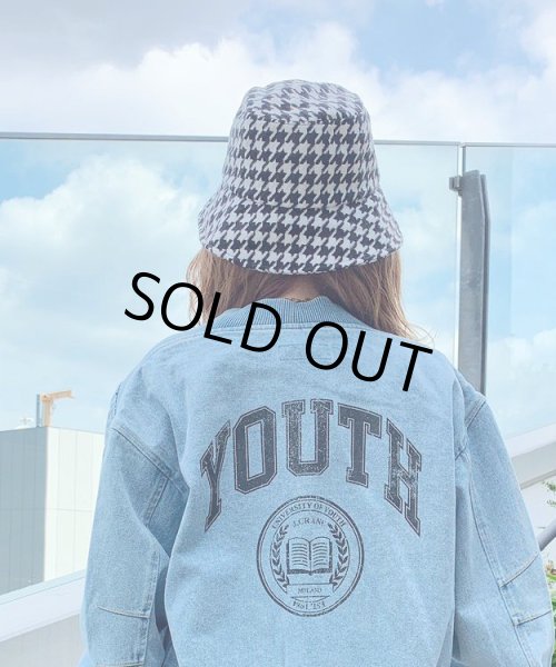 画像2: 千鳥格子柄バケットハット (2)