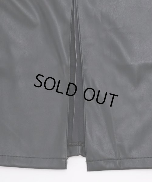 画像10: フェイクレザーペンシルスカート (10)